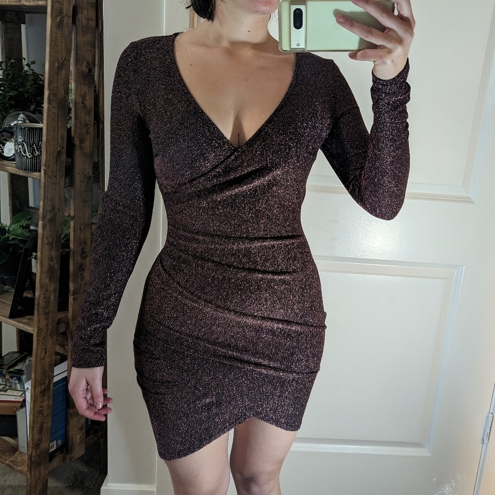 Mauve bodycon dress